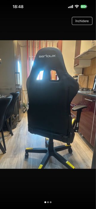 Scaun gaming piele