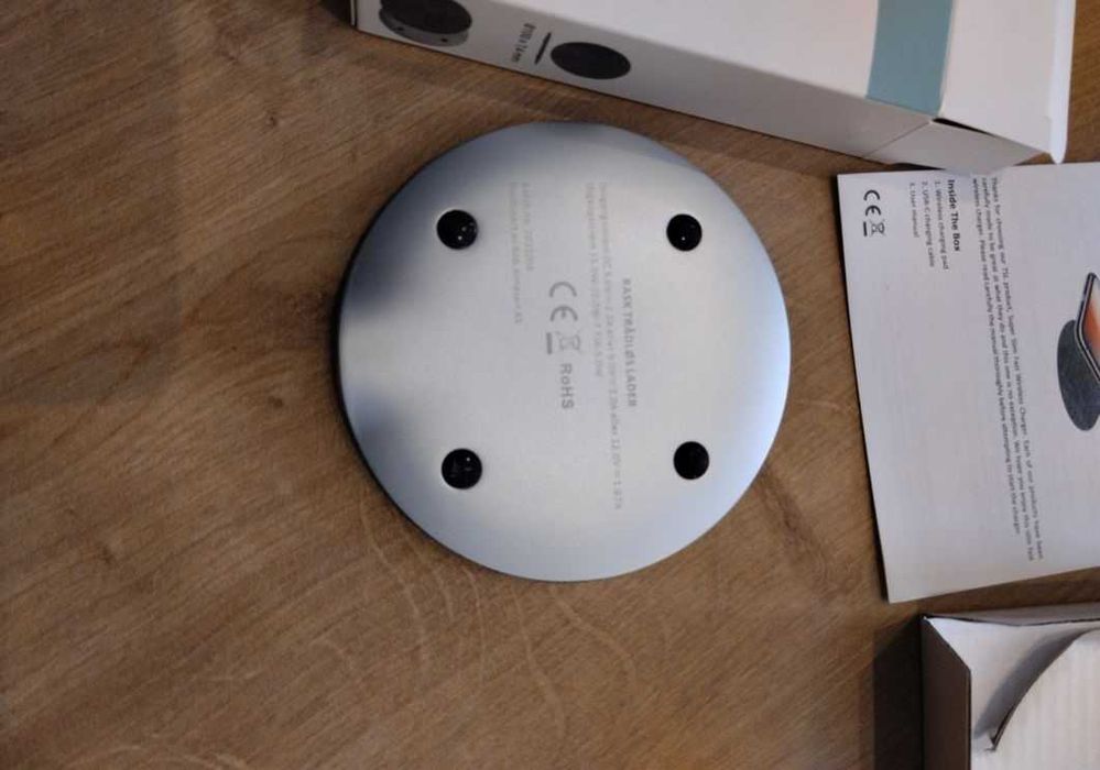 Încărcător Wireless Ultra-Rapid 15W Max Aluminiu Ultra-Slim Norvegia