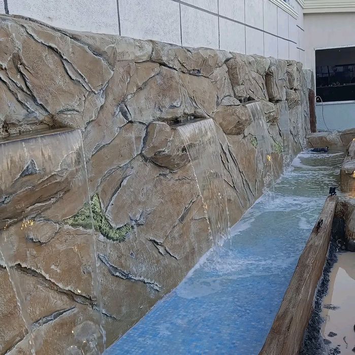 Летняя кухня,Барбекю,помпейская печь,очаг,водопад,пруд,камин,фонтан