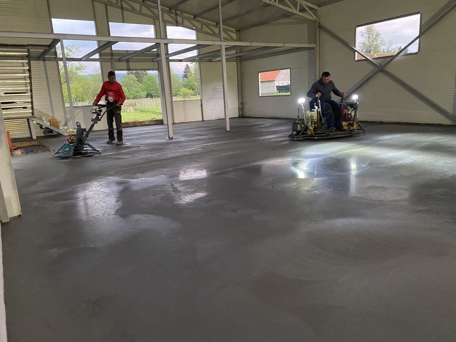 Turnari beton finisat mecanic elicopterizat