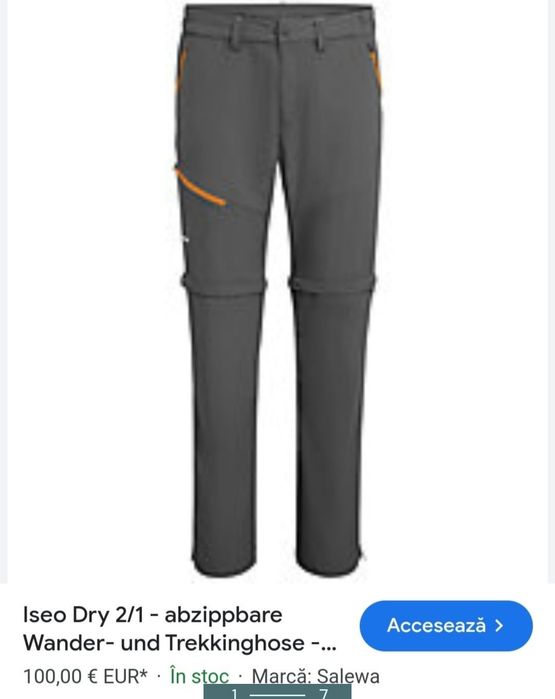 Pantaloni barbati drumetie Salewa 54 /XL/XxL