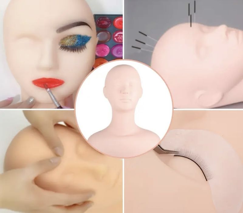 Манекен за грим и масаж с акупунктурни точки