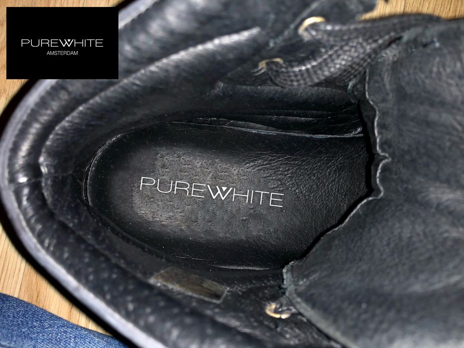 Оригинални кецове, естествена кожа Pure White