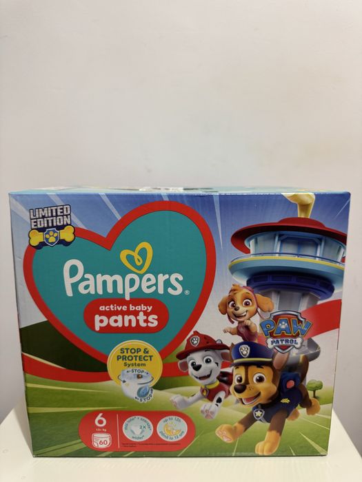Pampers Pants Patrula Catelusilor marimea 6 (13+ kg) 60 bucati