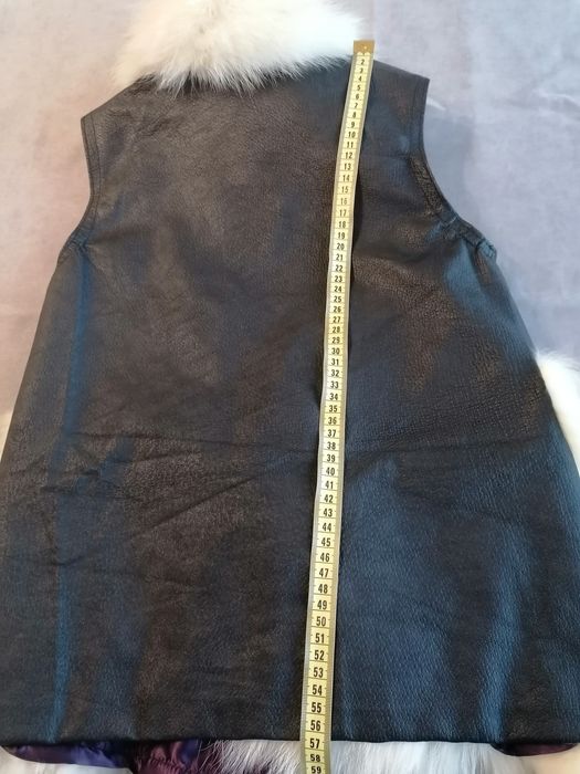 Дамски елек от естествена кожа