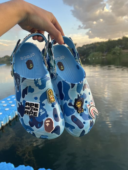 Кроксы,сrocs bape/бэйп