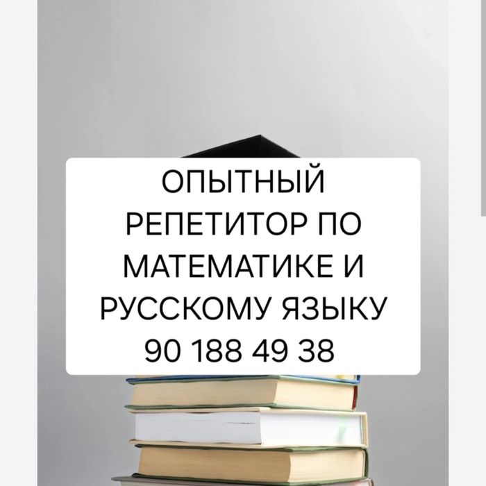 Репетитор по математике и русскому языку.