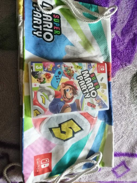 Super Mario Party (joc Nintendo Switch) + rucsac + abtibilduri Mario