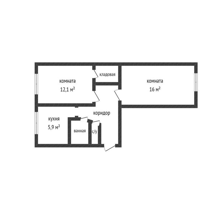 2 ух комнатная Ворошилова 17.млн!