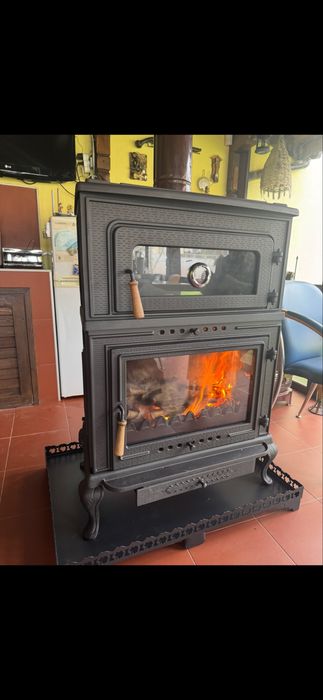 Чугунена камина с фурна