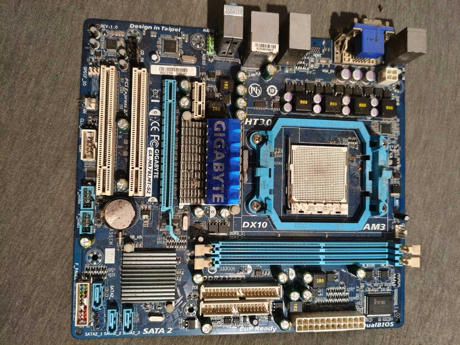 Placă de Bază GIGABYTE GA-MA78LMT-S2 - Socket AM3, DDR3 - Netestată