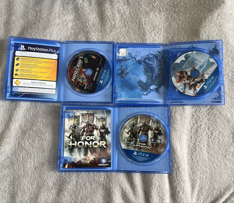 Игры для PS4 (Horizon p2, For Honor, Minecraft)
