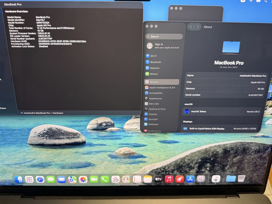 MacBook Pro 16” M3 Pro 18GB 512GB Гаранция Space Black