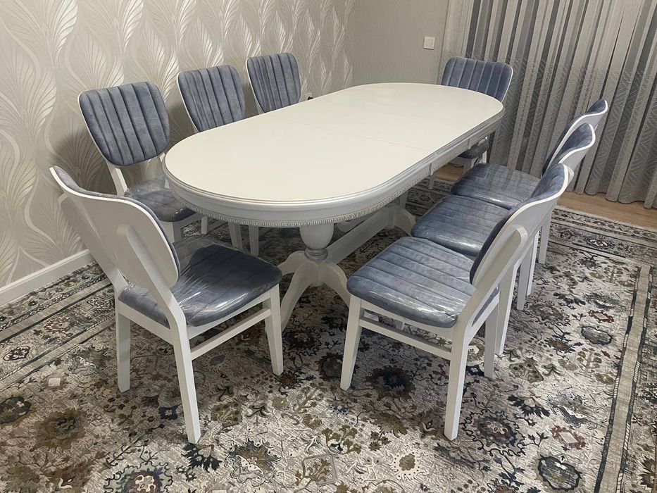 Рассрочка Istanbul Ошхона туплами 1 стол 8 стул 1015мингсумдан 1йил