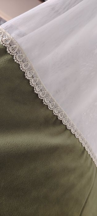 Бархатные шторы с тюлью