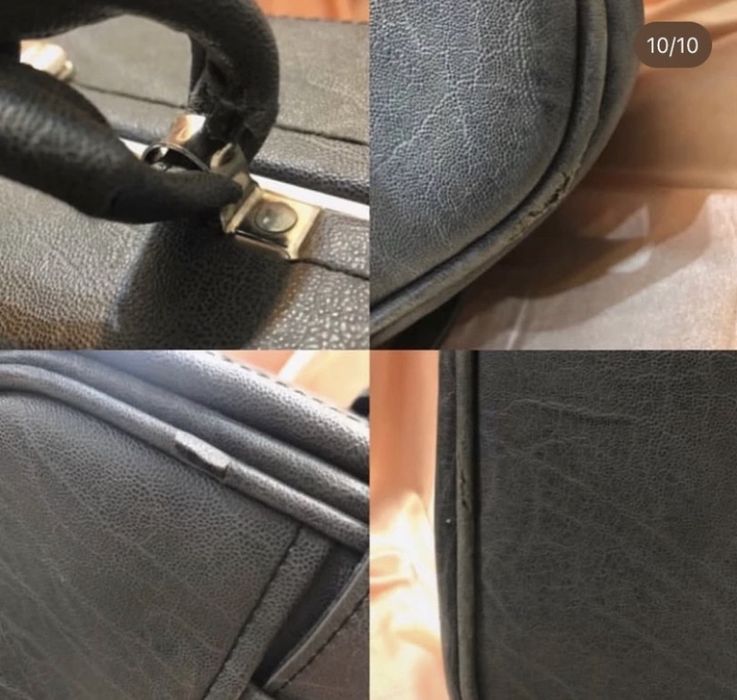 Geamantan vintage cu o culoare deosebită, prezintă roți