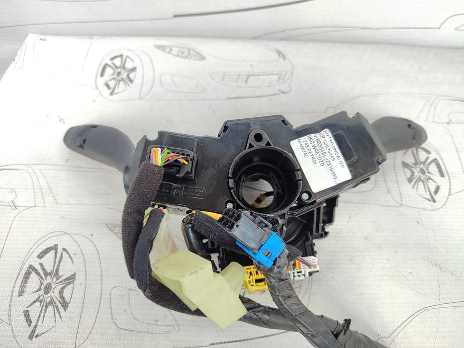 Ansamblu manete comenzi volan + spiră Hyundai i20 93403-C8350 2017 / [2014-2020] / (5B3)