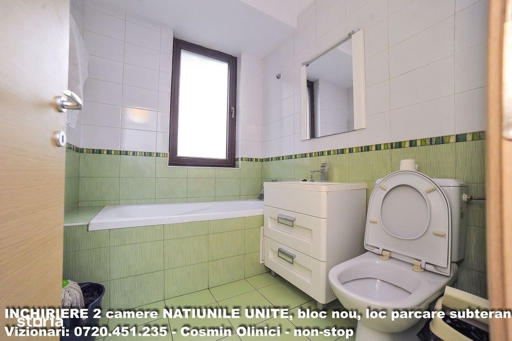 Inchiriere 2 camere NATIUNILE UNITE, boc nou, parcare subterana