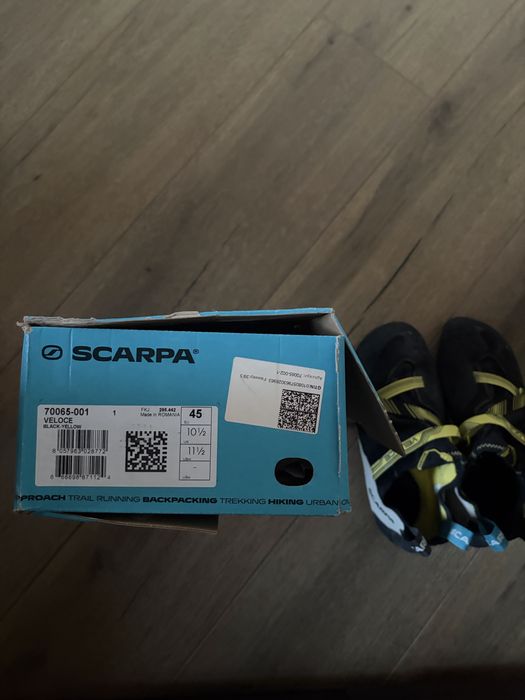 скальные туфли scarpa veloce 45p