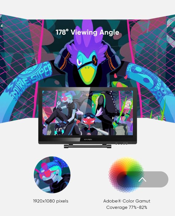 Monitor Touch/Tabletă Grafică Mare Profesională