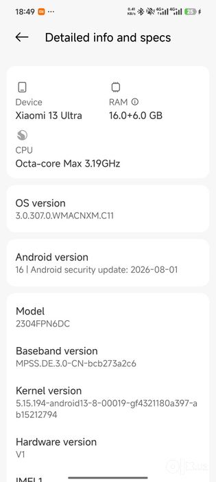 Xiaomi 13 Ultra (16 GB RAM) — Ideal holatda