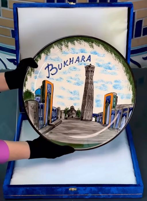 Sopol lagan – qo‘l mehnati | Logo va rasm tushirib beramiz | Sovg‘alik