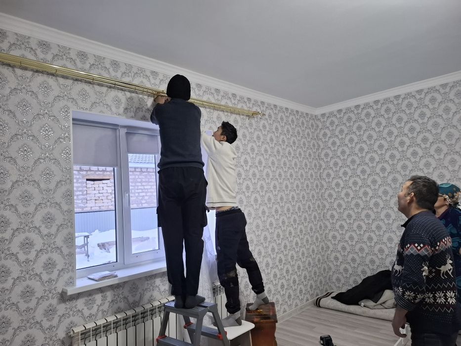 Установка карниз