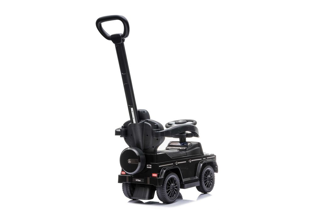 Masinuta premergator pt copii 2 in 1 Mercedes G350d cu parasolar Black