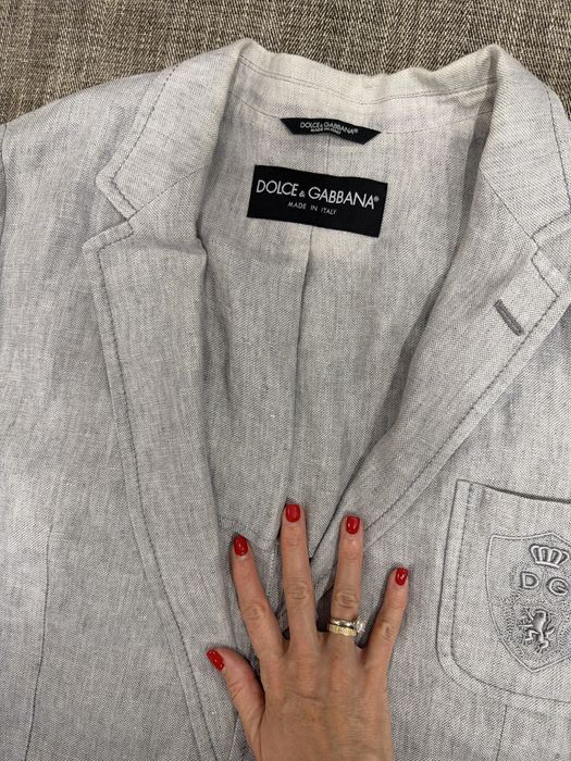 Оригинално ленено сако Dolce & Gabbana