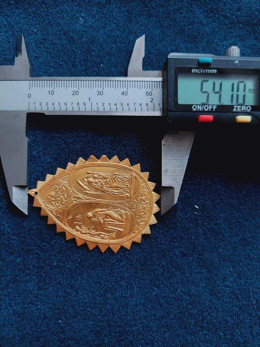 24 каратов Златен медальон "кръщенка''кръщене,злато 23.6 карата