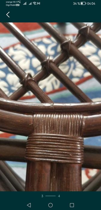 masa rotunda terasa esenta lemn masiv exotic bambus ratan