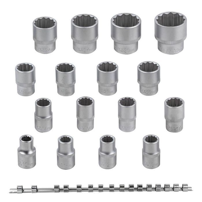 Вложки 1/2” 6-стенни 16части RockForce