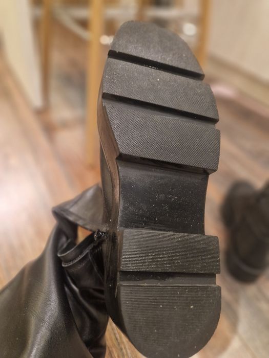 Дамски ботуши Mango. 38 номер. Естествена телешка кожа.