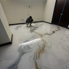 Пол из эпоксидной смола