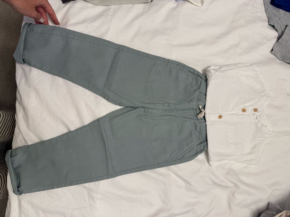 Set camasa Zara si pantaloni Next 3-4Y