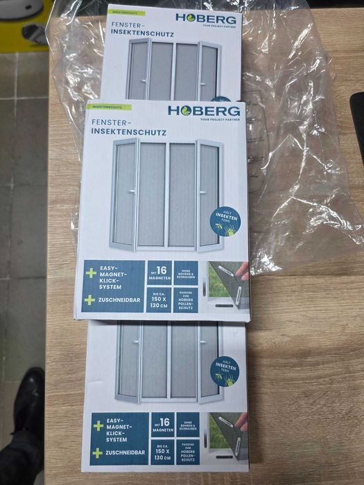 Plasă de țânțari Hoberg pentru ferestre cu prindere magnetică