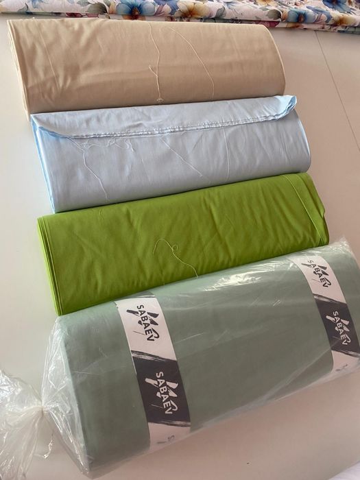 Lenjerii pat doua persoane si o persoana, set cuvertura, fete masa bumbac impermeabil, prosoape bucatarie. Toate produsele sunt din bumbac 100%.