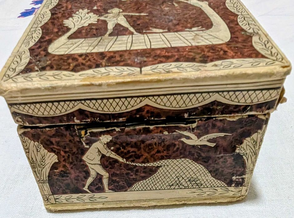 Cutie vintage GUERLAIN rară anii ’30 fostă cutie de parfum franțuzesc