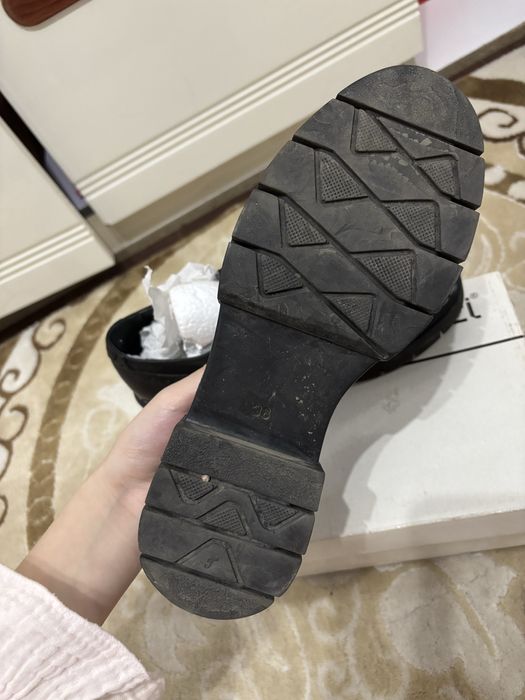 Кожанные лоферы туфли