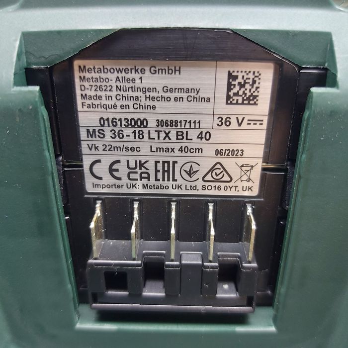 ПРОМОЦИЯ.Акумулаторна резачка Metabo MS 36-18 LTX BL 40