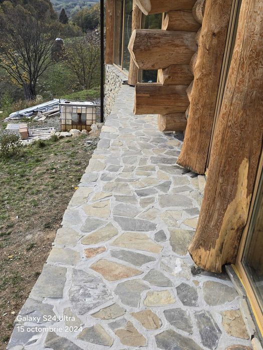 Zidărie și Pavaj cu Piatră de Munte