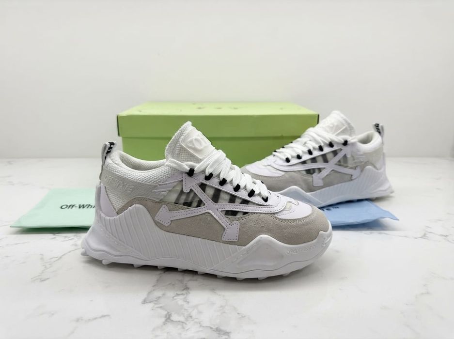 Adidasi OFFWhite Odsy 1000 Alb - Full Box - Model Unisex