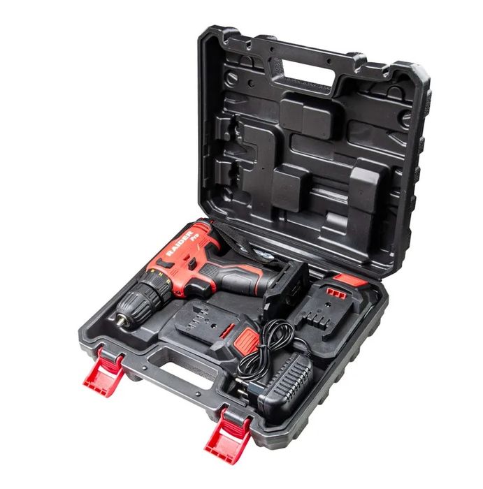 Masina de gaurit cu acumulator Raider 2 viteze, 10mm, 44