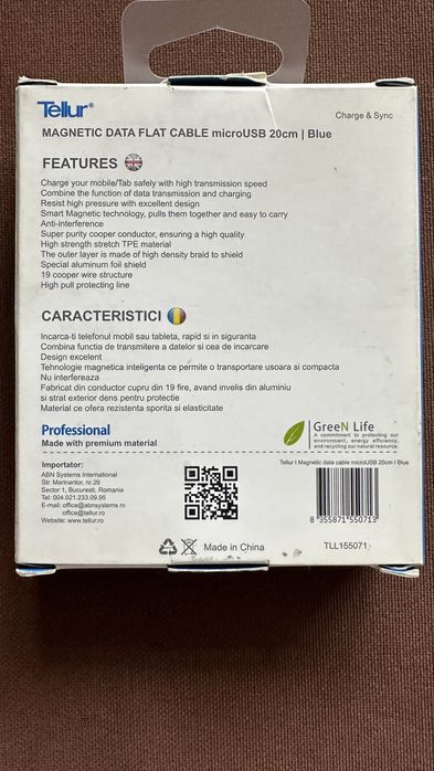 Vând cablu magnetic Micro-USB (Android)