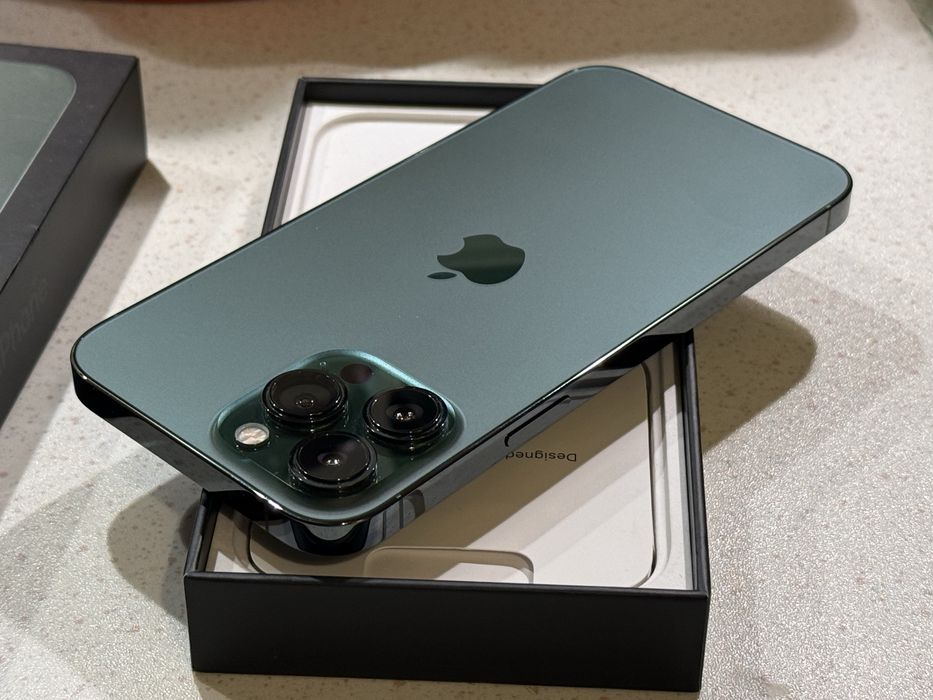 iPhone 13 Pro Max 128GB Alpine Green – Като НОВ, 86% Батерия.