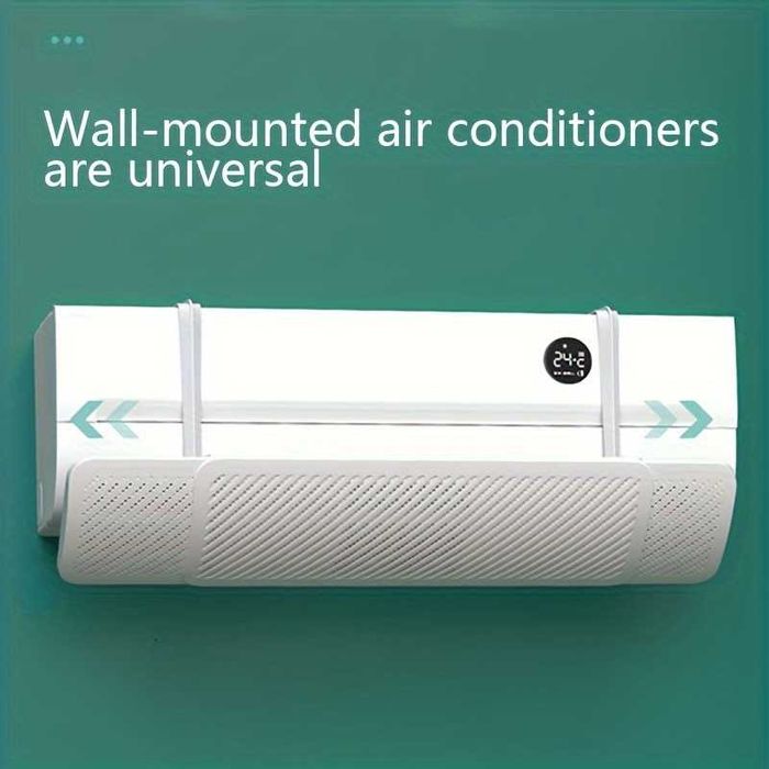 Регулируем дефлектор за климатик 58cm-93cm ，Универсален, Бърз монтаж