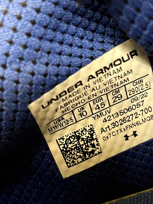 Ghete baschet Curry 10 (UnderArmour) Bang Bang - size 45 - noi