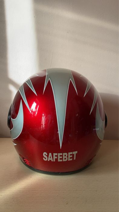 Cască moto Safebet roșie