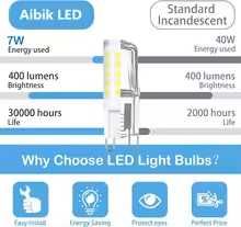 Lampă LED G9 strălucitor AC220V 230V 240V 7W Ceramic lumina calda