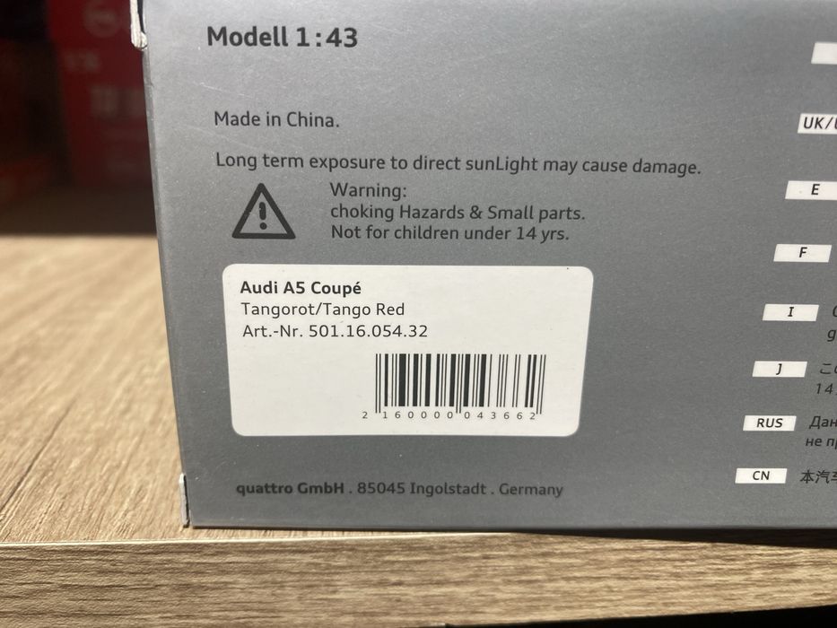 SPARK AUDI A5 coupe machetă auto scara 1:43